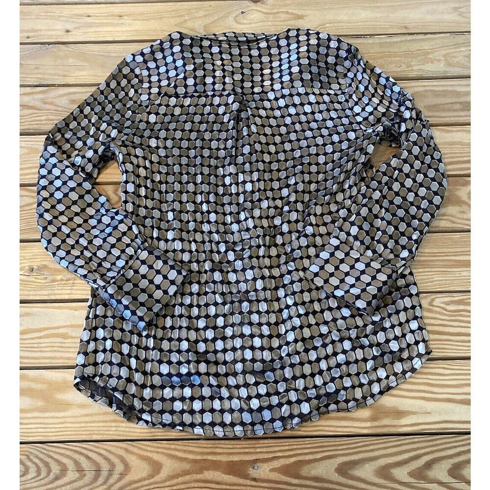 Chicos Patterned Button Up Shirt Size 0 Women’s G… - image 2